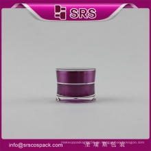 SRS Luxus Acryl Creme Glas und kleine kosmetische 5ml Kunststoff Probenbehälter
